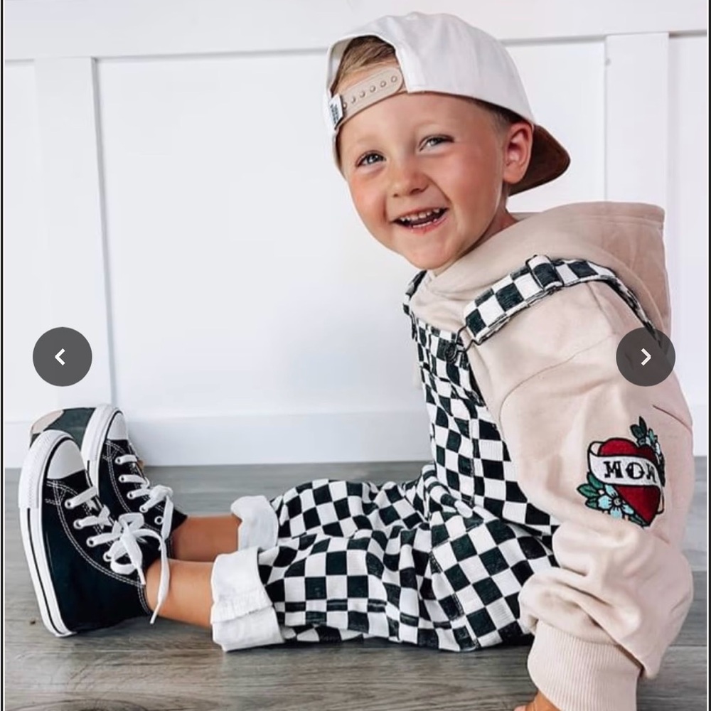 Checkered Overalls